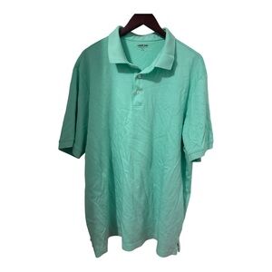 Lands' End Traditional Fit Men’s Polo Short Sleeve, Mint Green, 2XL / T